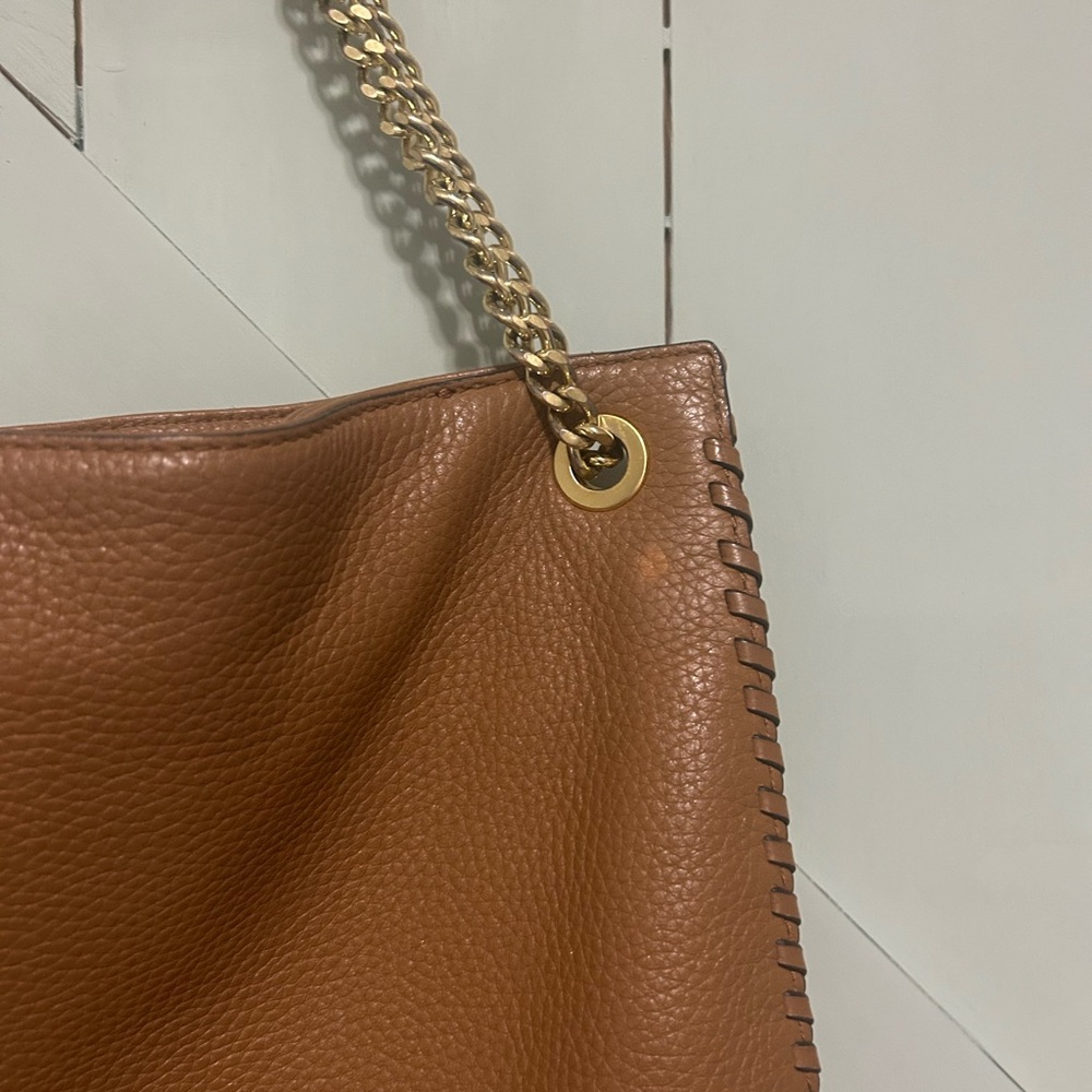Michael Kors Tan/Brown Whipped Chelsea Leather Bag - Picture 13 of 14